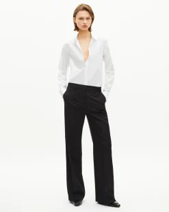 Chemise en popeline blanche