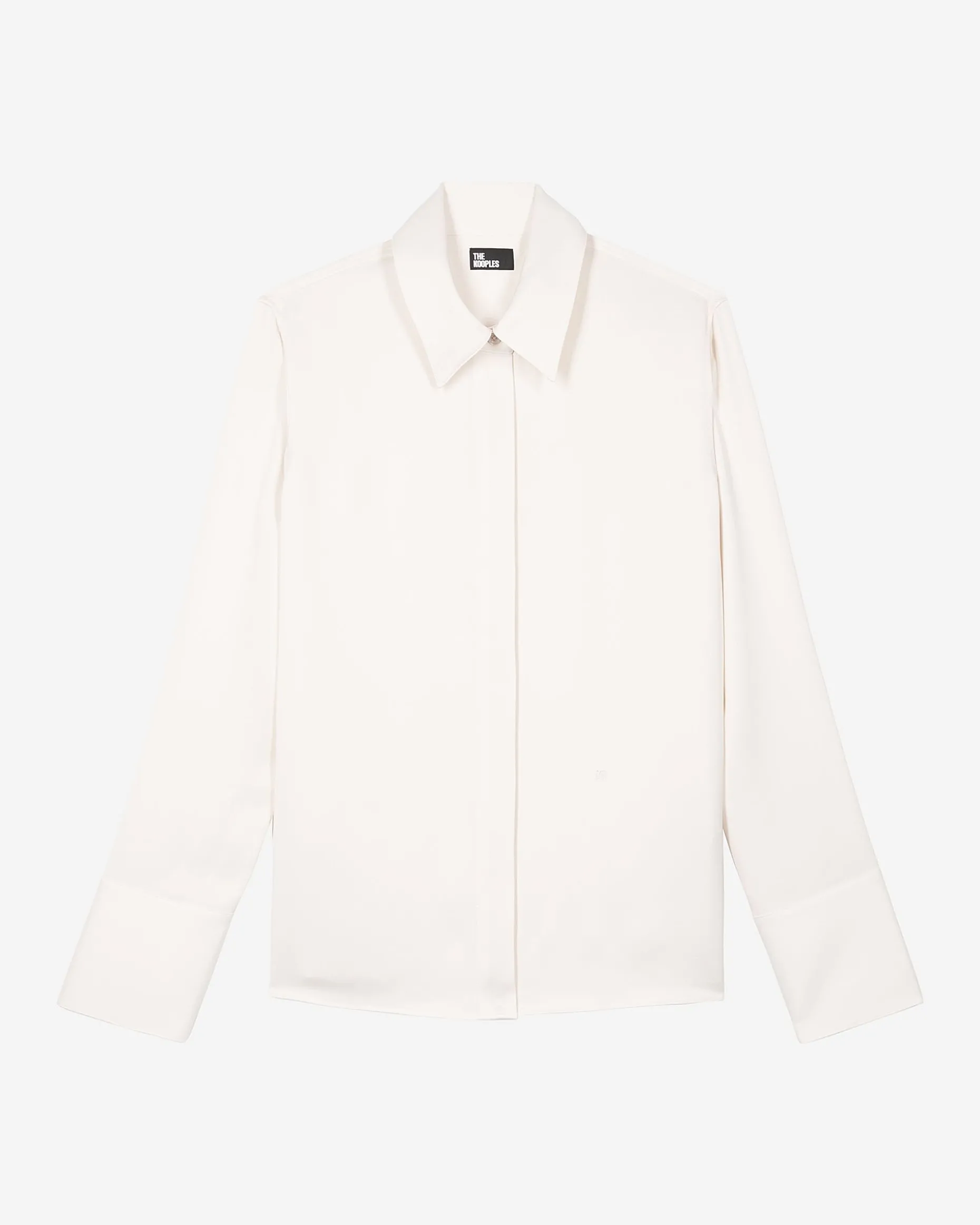 Chemise en satin écrue