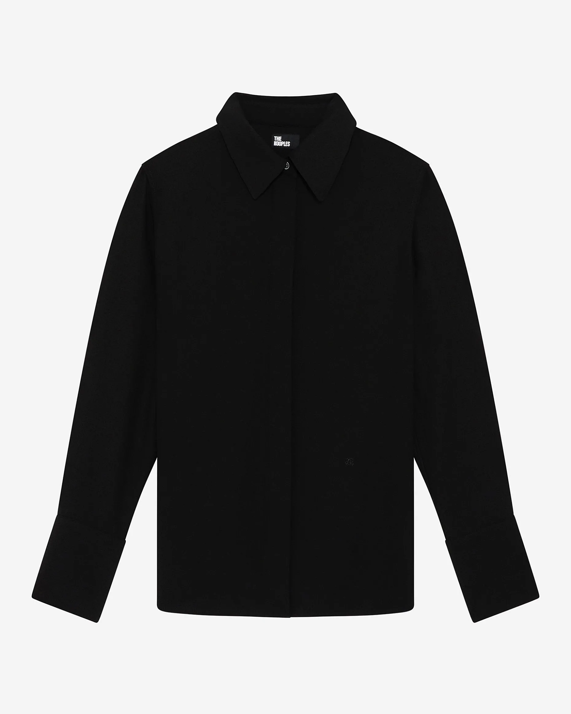 Chemise en satin noire