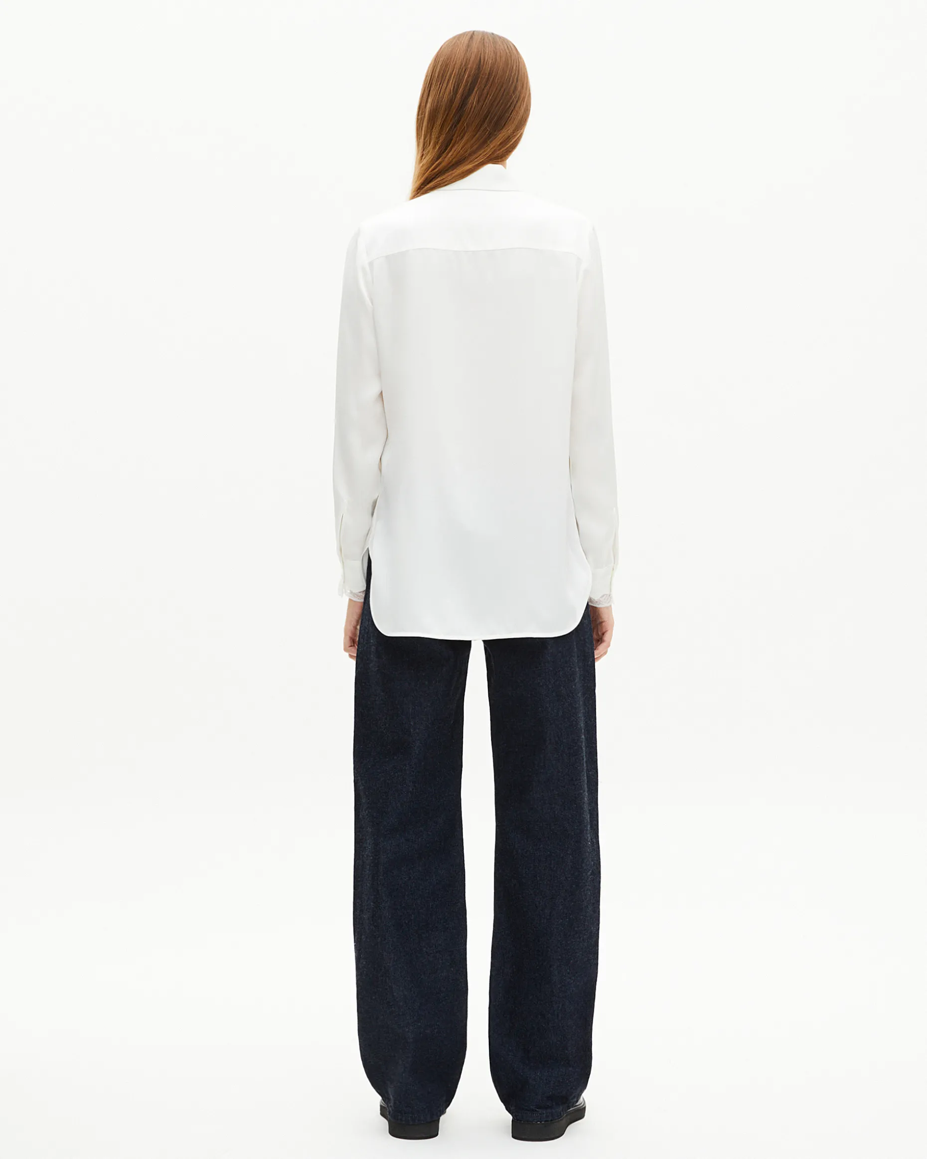 Chemise en soie écrue