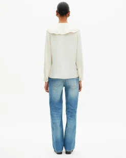 Chemise en soie écrue