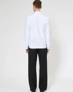 Chemise formelle avec bride blanche