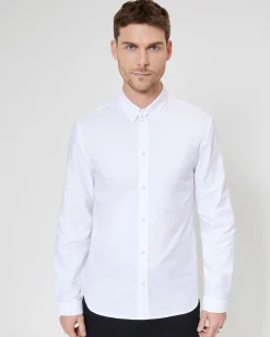 Chemise formelle avec bride blanche