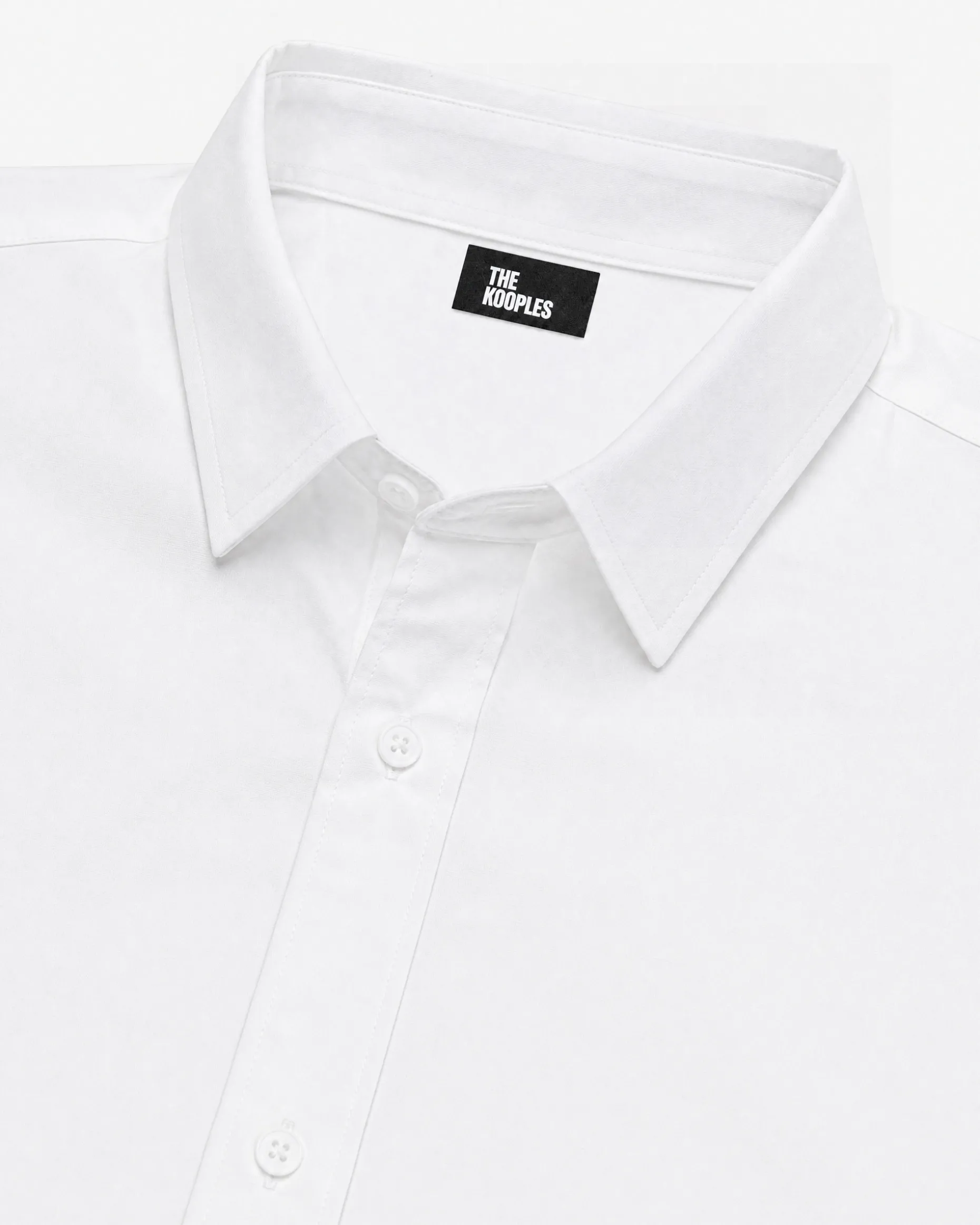 Chemise formelle slim en popeline blanche