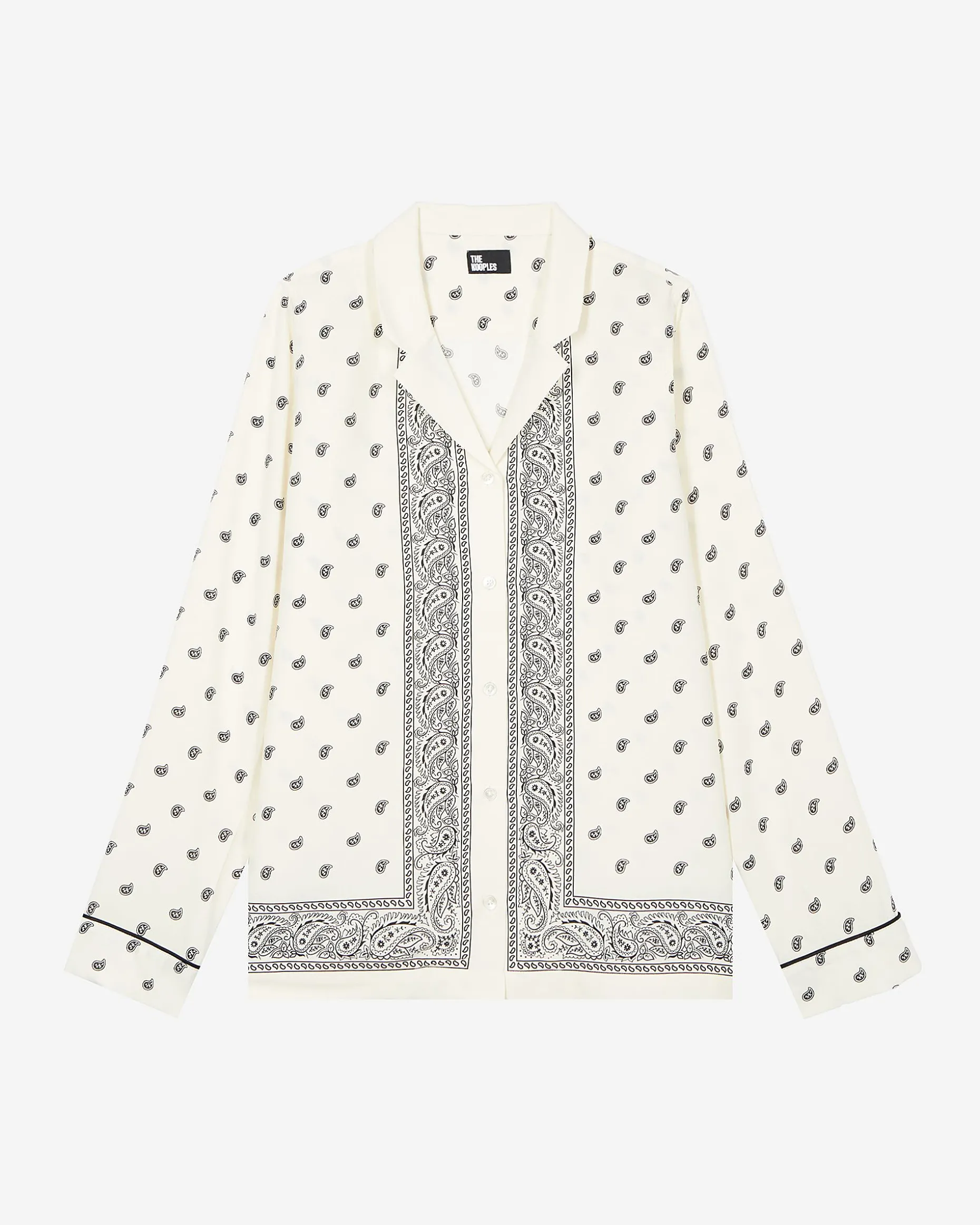 Chemise imprimé bandana écrue
