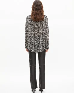 Chemise imprimé zèbre