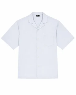 Chemise manches courtes unie bleu clair