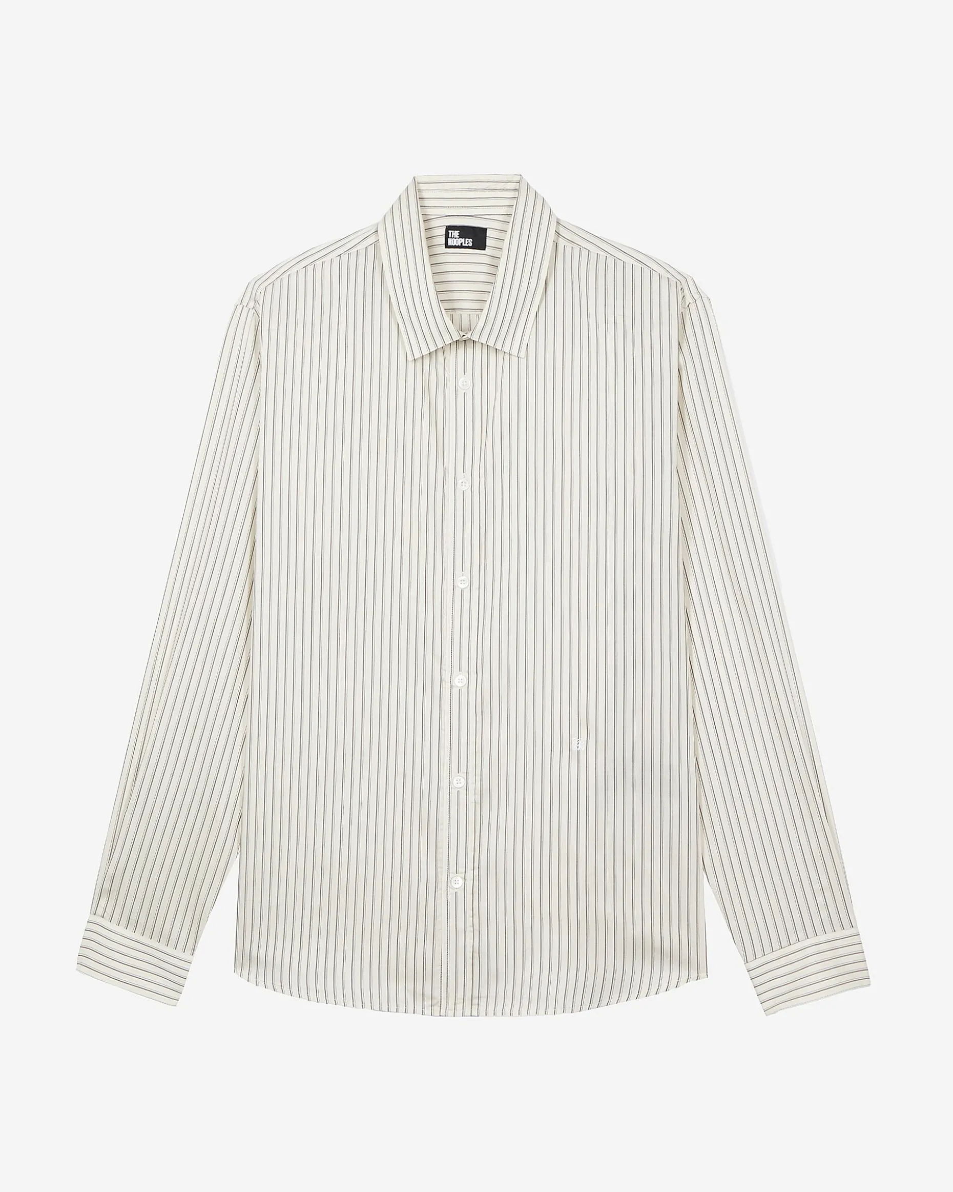 Chemise à rayures écrue