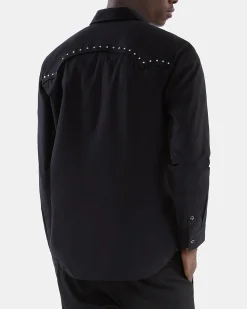 Chemise style western noire