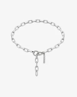 Collier chaîne argenté