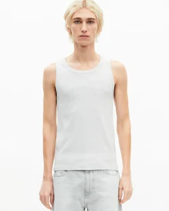 Débardeur avec broderie blason gris