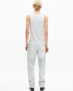 Débardeur avec broderie blason gris
