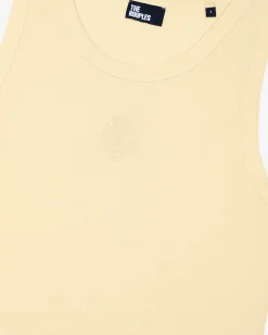 Débardeur en coton avec blason jaune