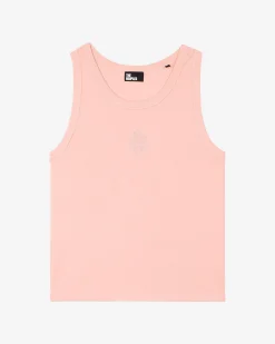 Débardeur en coton avec blason rose