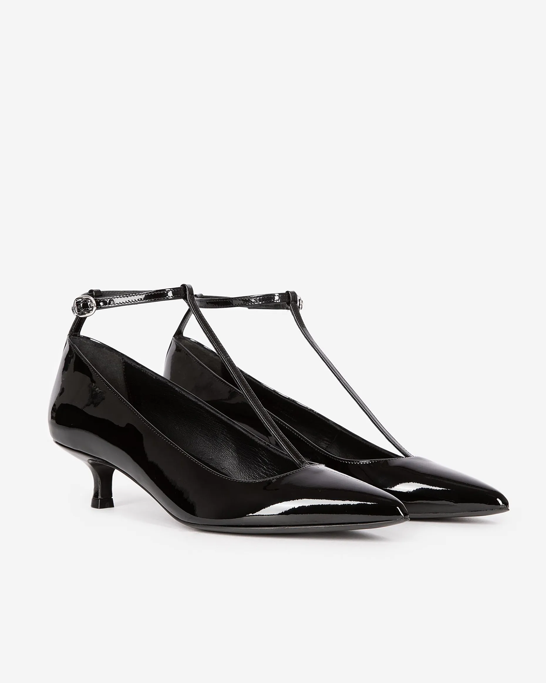 Escarpins à talons avec bride noirs