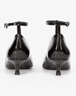 Escarpins à talons avec bride noirs