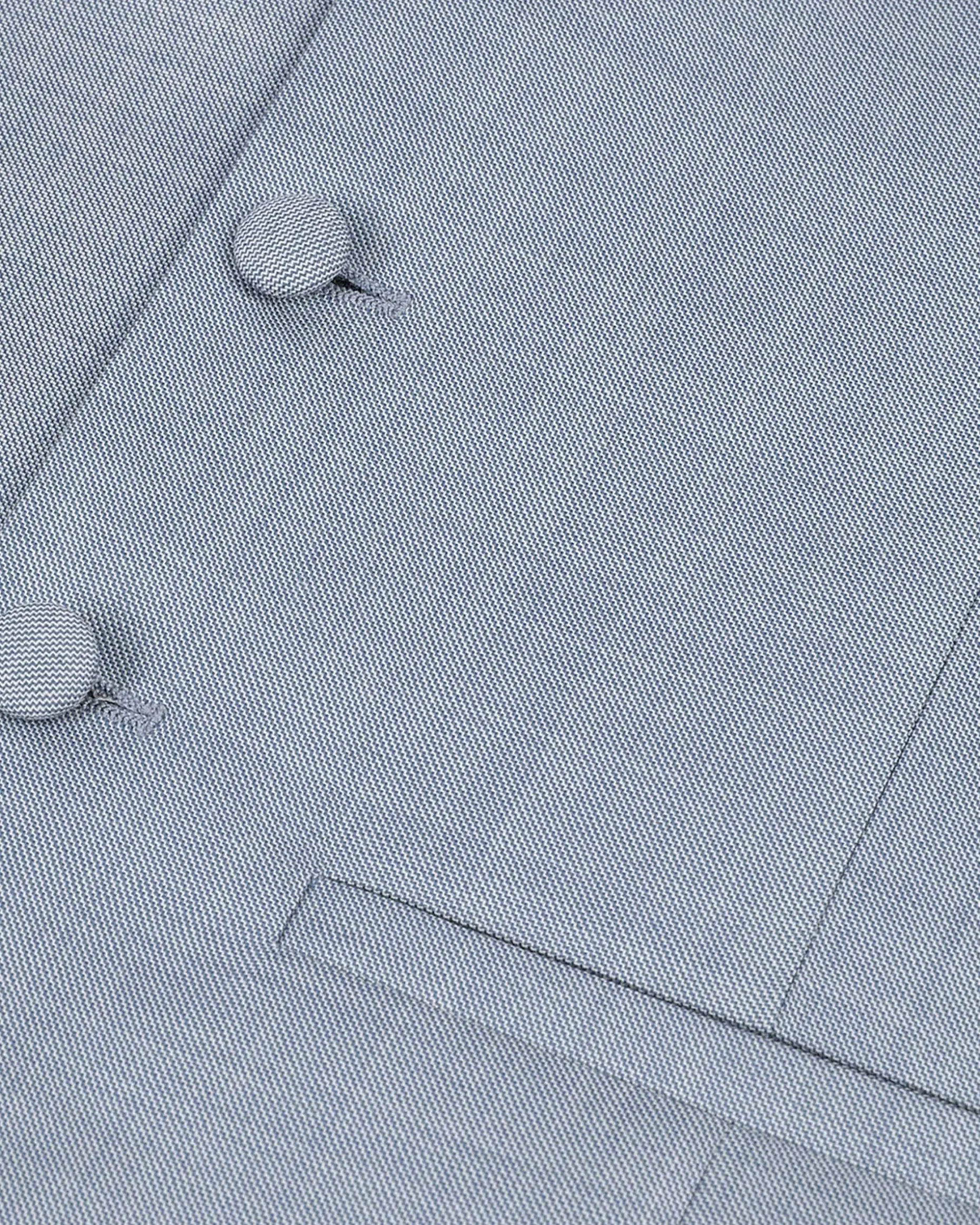 Gilet de costume en laine coupe ajustée bleu clair