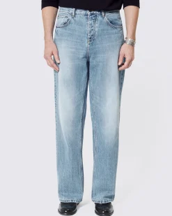 Jean baggy bleu clair