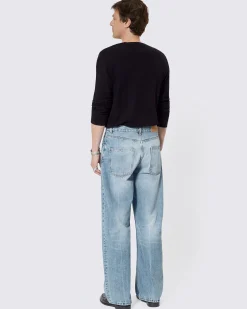 Jean baggy bleu clair