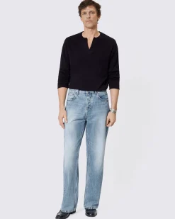 Jean baggy bleu clair