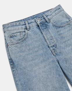 Jean droit bleu