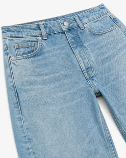 Jean droit bleu clair