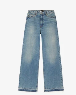 Jean large bleu