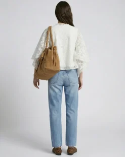 Jean large bleu