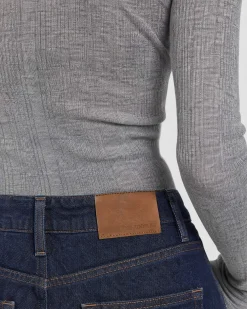 Jean large bleu foncé