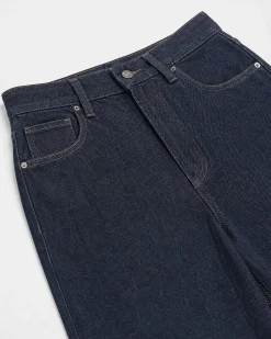 Jean large bleu foncé