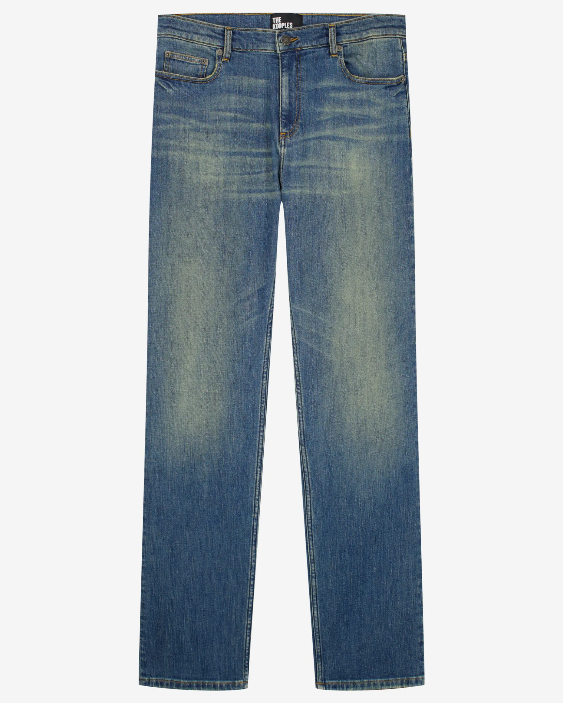 Jean slim délavé bleu moyen