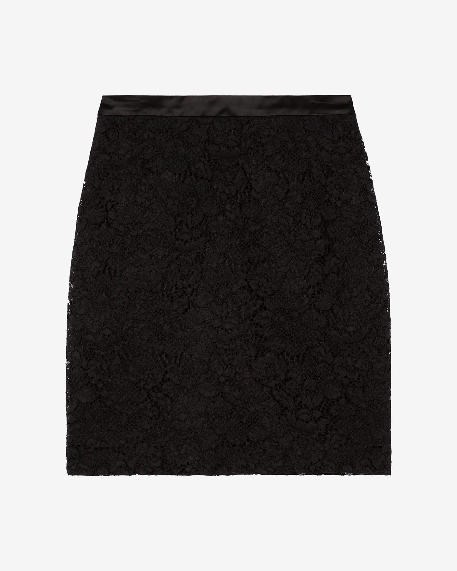 Jupe courte en dentelle noire