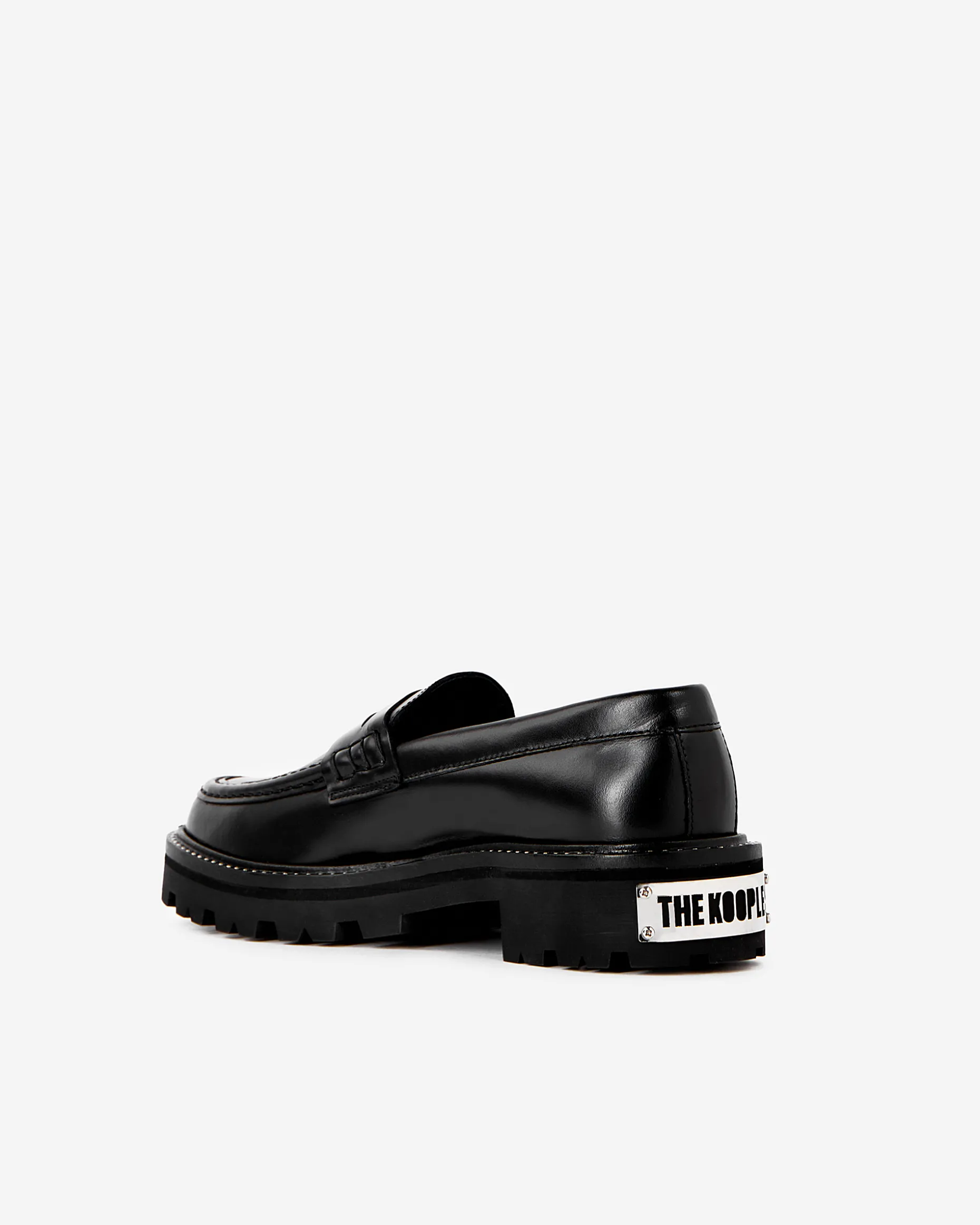 Mocassins en cuir noirs