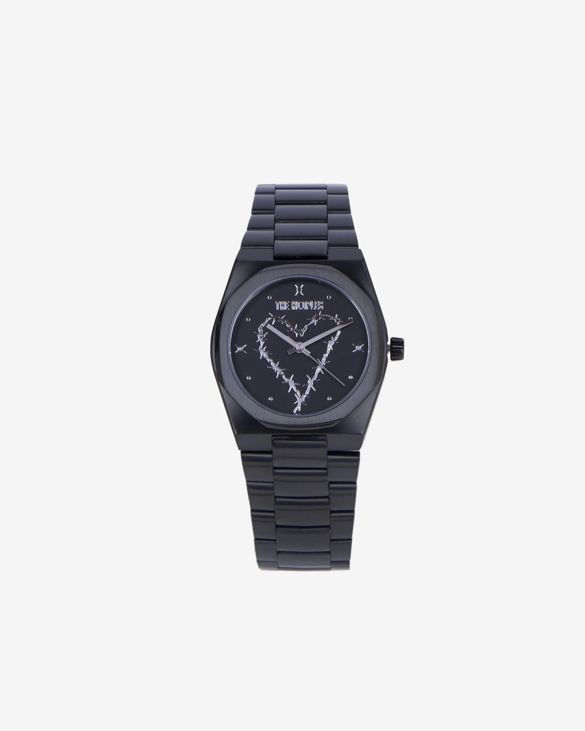Montre avec coeur noire