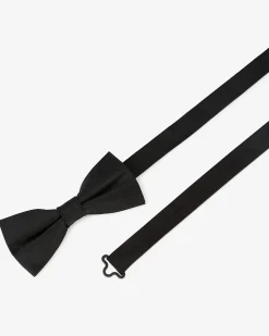 Nœud papillon en soie noir