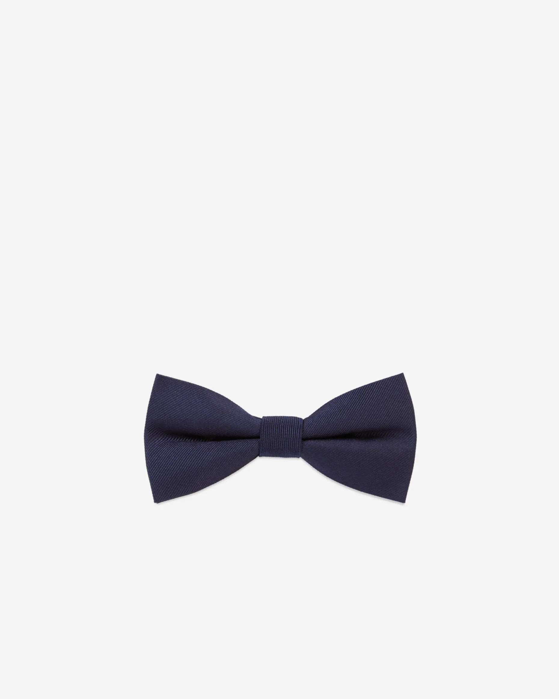 Nœud papillon en soie noir bleu marine