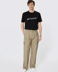 Pantalon cargo beige