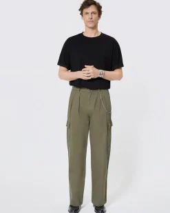 Pantalon cargo kaki