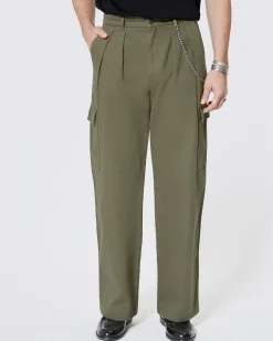 Pantalon cargo kaki