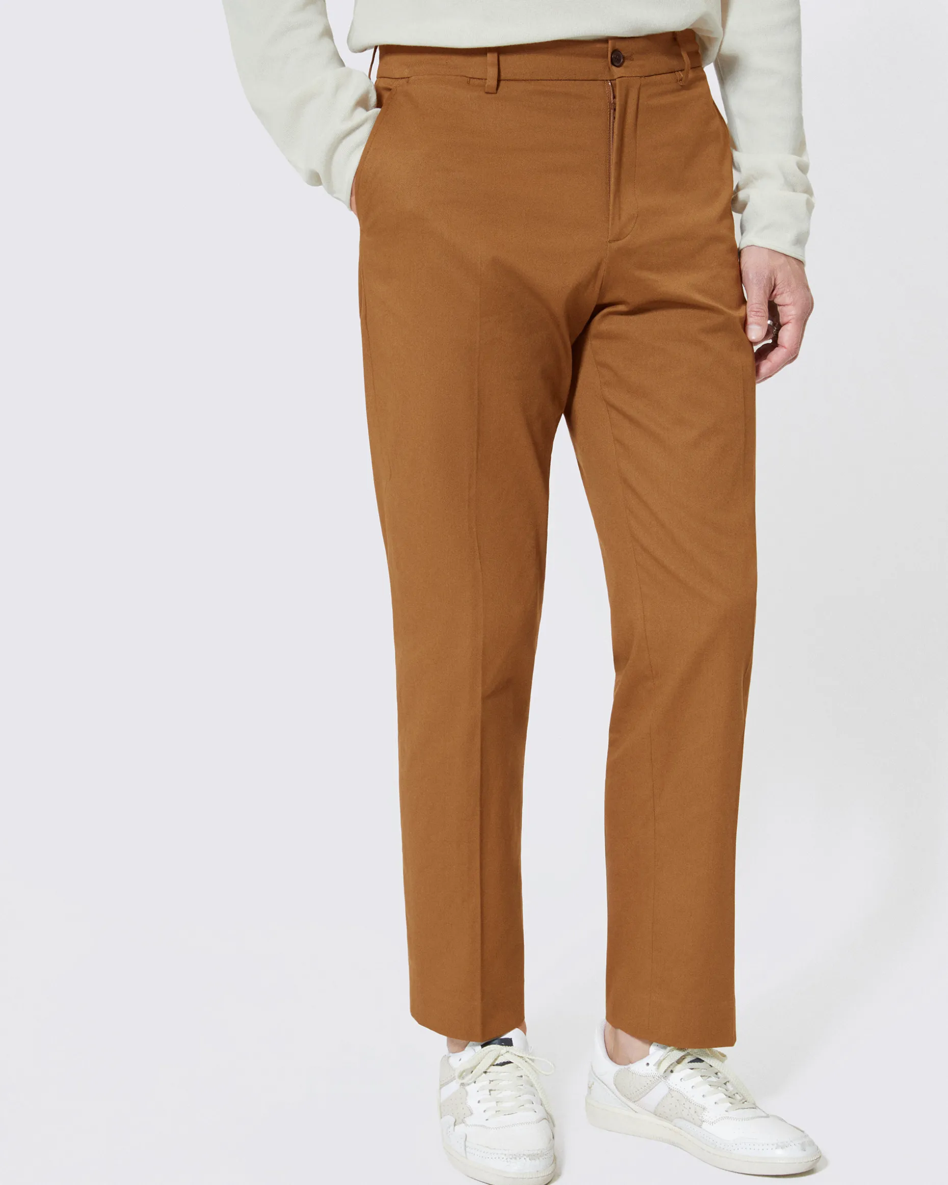 Pantalon chino bronze