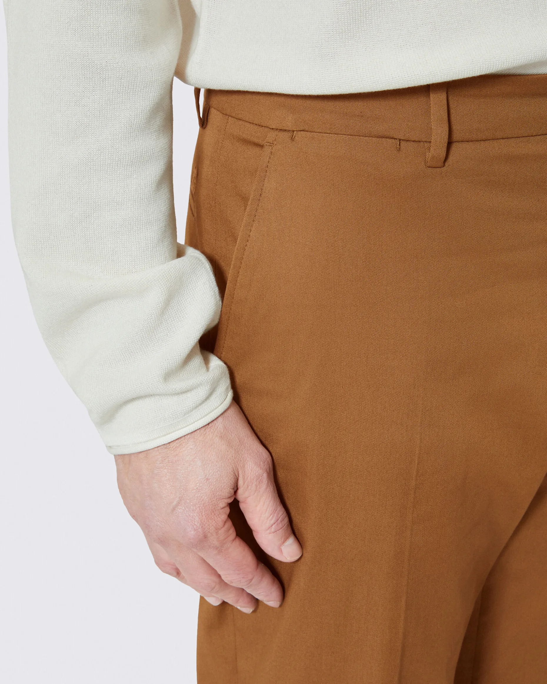 Pantalon chino bronze