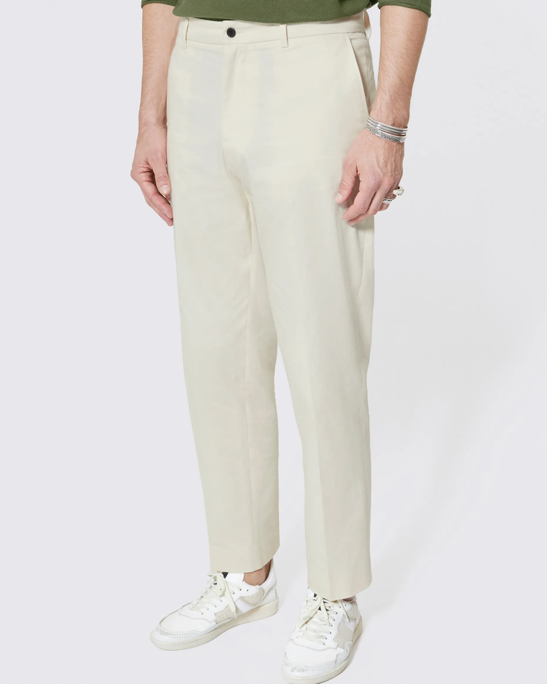 Pantalon chino écru