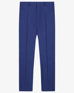 Pantalon de costume ajusté bleu