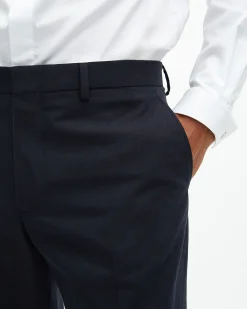 Pantalon de costume droit bleu marine