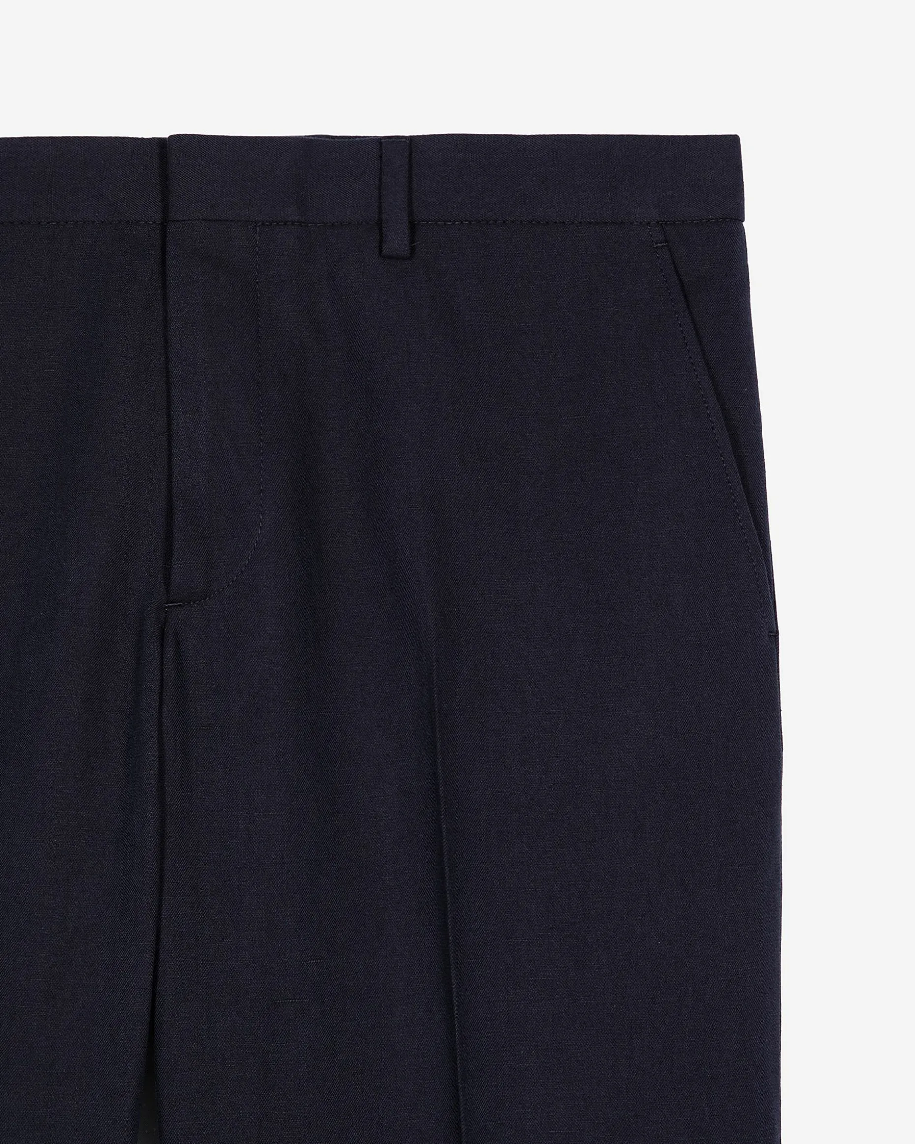 Pantalon de costume droit bleu marine