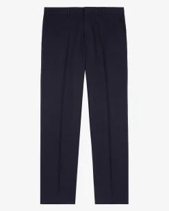 Pantalon de costume droit bleu marine