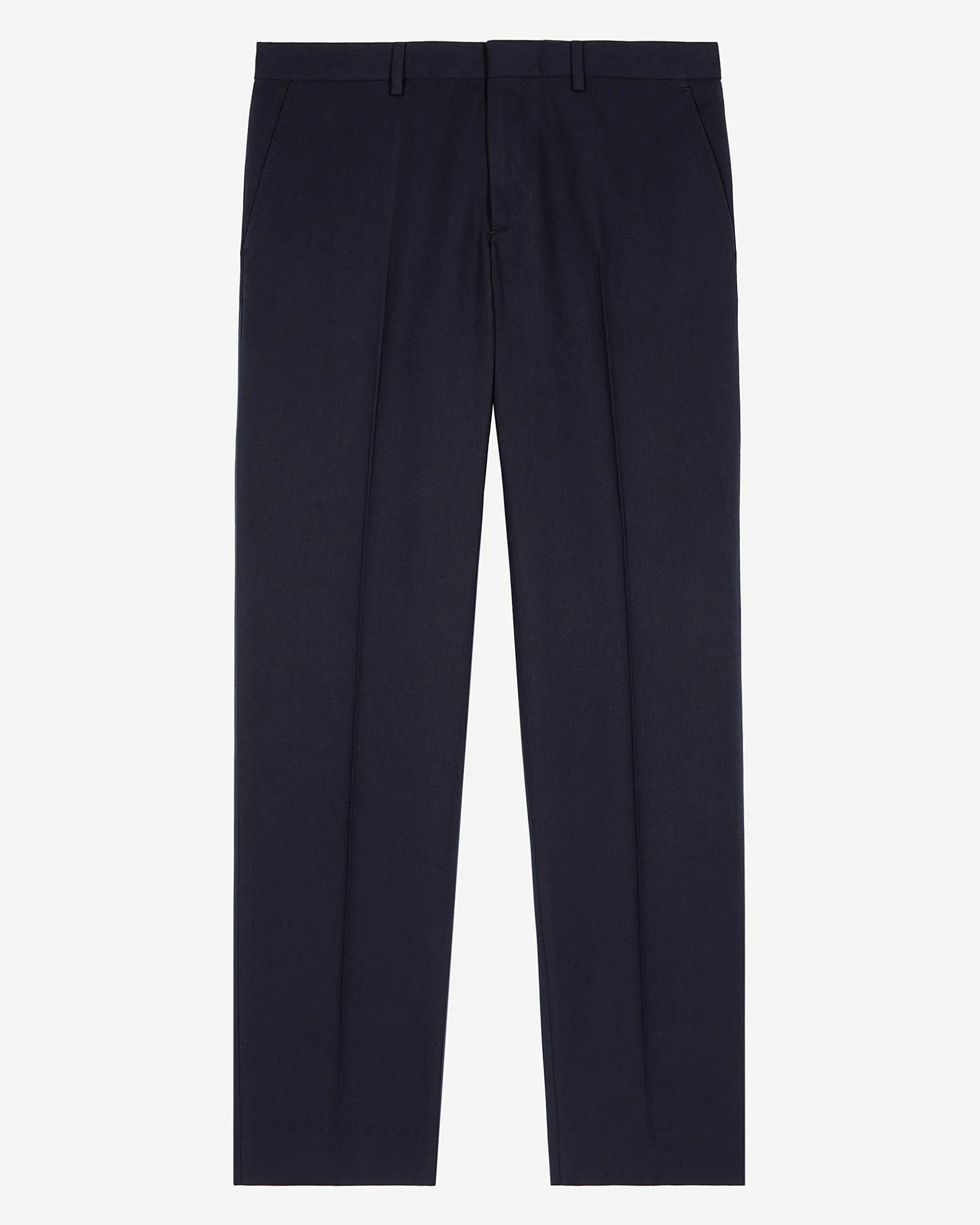 Pantalon de costume droit bleu marine