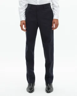 Pantalon de costume droit bleu marine