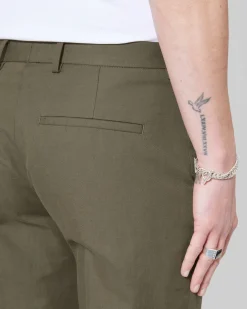 Pantalon de costume droit kaki