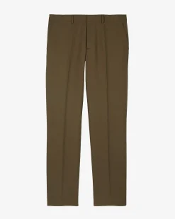Pantalon de costume droit kaki